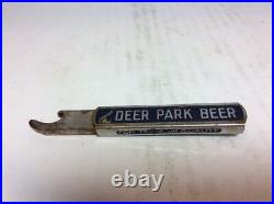 RARE BLUE 1930s Deer Park Beer Port Jervis New York Slider Wrench Bottle Opener