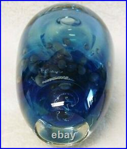 RARE GORGEOUS Seegers Fein Signed Dated Ethereal Planetary Glass Perfume Bottle