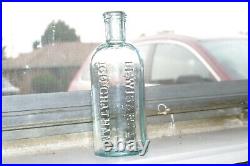 RARE LEWIS & HOLT 160 CHATHAM ST N. Y. Collodion Bottle Rare Address Bottle MINT