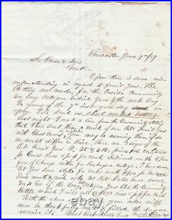 RARE Manuscript Letters 1859 Oneida Community NY Bottles Lancaster Glass Works