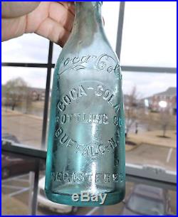 Rare Original Straight Side Blue Coca Cola Bottle Buffalo, New York