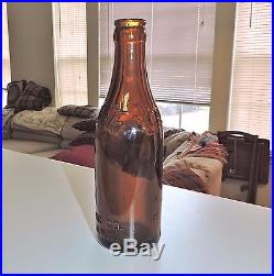 Rare Original Straight Side Coca Cola Amber Bottle W Arrows Buffalo, N. Y
