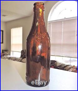 Rare Original Straight Side Coca Cola Amber Bottle W Arrows Buffalo, N. Y