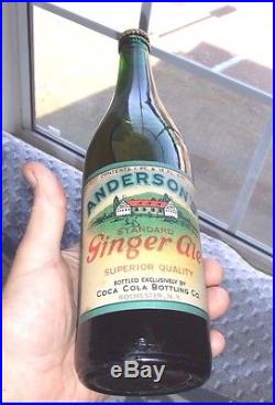 Rare Original Unopened Coca Cola Anderson's Ginger Ale Rochester, New York