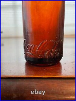 RARE STRAIGHT SIDED COCA COLA Bottle, EDW. B. HARFORD, GOSHEN NY, Amber Coke