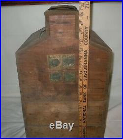 RARE Vtg 1905 TWOPLEX Boxed Demijohn/Fred White NY/ 1915 WINE Tax Stamps/Bottle