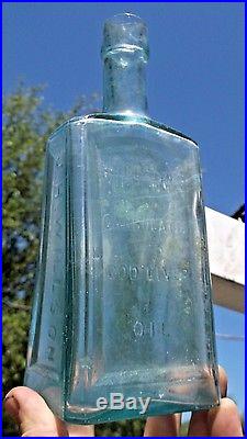 RARE WEDGE SHAPED WILLSON'S CARBOLATED COD LIVER OIL BROOKLYN, NY 1870s DUG L@@K