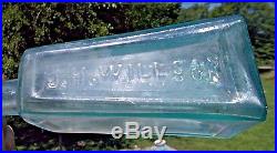 RARE WEDGE SHAPED WILLSON'S CARBOLATED COD LIVER OIL BROOKLYN, NY 1870s DUG L@@K