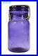 RARE tall slender DOUBLE SAFETY pint size FRUIT JAR purple amethyst PRISTINE