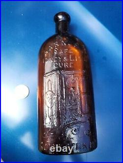 REmarkable 1890's Blob Top Warner's Safe Kidney & Liver Cure Bottle? Rochester, NY