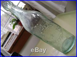 RHINEBECK NY AQUA 1800s blob top beer / soda bottle rare and beautiful vintage