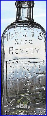 Rare, 8 Oz. CLEAR Warner's Safe Remedy / Rochester, NY