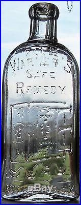 Rare, 8 Oz. CLEAR Warner's Safe Remedy / Rochester, NY