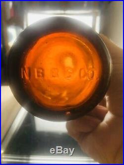 Rare Amber Blob Top Local Beer Fitzgerald Bros Troy NY 1890