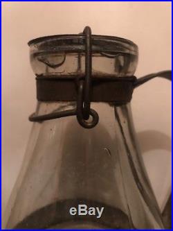 Rare! Antique 1898 A. G. SMALLEY & Co Boston & N. Y. Cow Milk Glass Bottle #6