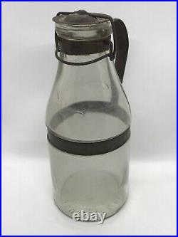 Rare! Antique 1898 A. G. SMALLEY & Co Boston & N. Y. Cow Milk Glass Bottle #7