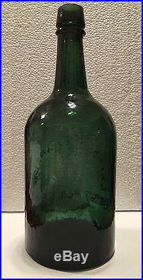 Rare Antique 19th Century Adirondack Spring Water Bottle Dark Green Westport NY
