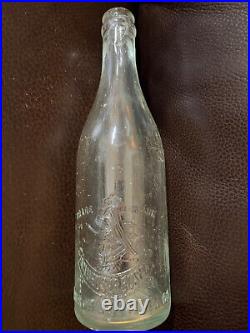 Rare Antique Anheuser Busch Embossed bottle with Eagle from Brooklyn NY