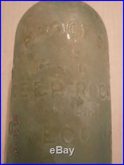 Rare Antique Deep Rock Spring Bottle, Oswego, NY