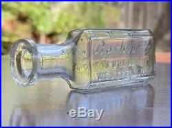 Rare Antique Embossed Pharmacy / Medicine Bottle Town of WESTERLY, N. Y. New York