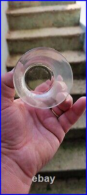 Rare Antique Lancer Club Rye Elias Samuels NY Advertising Whiskey Glass Dos Cup