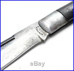 Rare Antique New York Knife Co. Walden Wood Handle Coke Bottle Jack Pocket Knife
