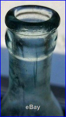 Rare Antique Pepsi-cola Bottle Schenectady Ny 1907 Blown In Mold Heavy