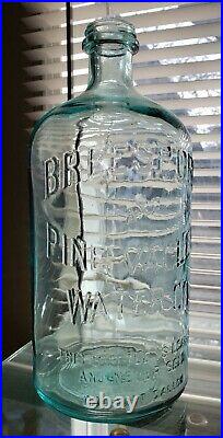 Rare Antique Vintage Breesport Pine Valley NY Water Co Old Mineral Water Bottle