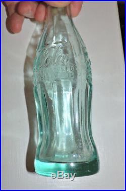 Rare Aqua Blue Coca Cola Nov. 16,1915 Bottle Utica, N. Y. Nice