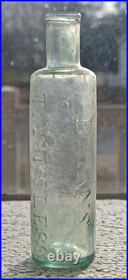 Rare Aqua Pontiled Bryans Tasteless Vermafuge New York Medicine Bottle