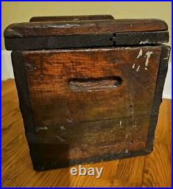 Rare Beautiful Antique! Wooden Walker Gordon Milk Crate Madison Ave NEW YORK