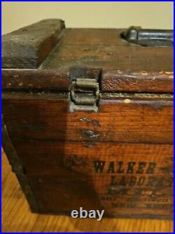 Rare Beautiful Antique! Wooden Walker Gordon Milk Crate Madison Ave NEW YORK