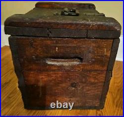 Rare Beautiful Antique! Wooden Walker Gordon Milk Crate Madison Ave NEW YORK