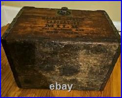 Rare Beautiful Antique! Wooden Walker Gordon Milk Crate Madison Ave NEW YORK