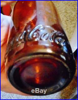Rare, Blown Amber Straight Side Coca-ColaEDW. B. HARFORD, GOSHEN, N. Y. Excellent