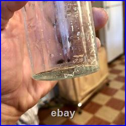 Rare Blown Dr Carey's Original Mandrake Bitters Elmira NY New York Paneled Aqua