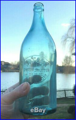 Rare Blue Coca Cola 30 Oz Bottle Rochester, New York, A. L. Anderson Nice