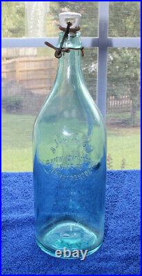 Rare Blue Coca Cola 30 Oz Bottle Rochester, New York, A. L. Anderson Nice