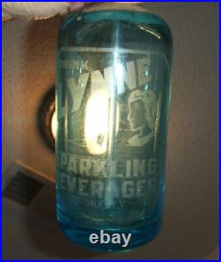 Rare Blue Drink Lynn Beverages Seltzer Bottle Bronx, New York Nice