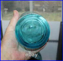 Rare Blue Drink Lynn Beverages Seltzer Bottle Bronx, New York Nice