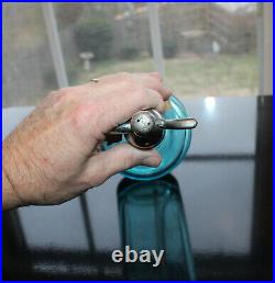 Rare Blue Drink Lynn Beverages Seltzer Bottle Bronx, New York Nice