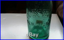Rare! CIVIL War Confederate N. C. Campsite Found Blob Top Bottle Emb I. Ney Ny