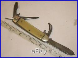Rare Camp Glo Camillus New York u. S. A. Folding pocket knife. Bottle opener