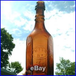 Rare Circa 1860 (H. F. & B. NY) Holtz Freystedt & Bros. Paneled Whiskey