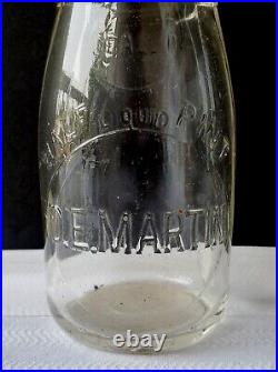 Rare D. E. Martin Half Pint Milk Bottle Gabriels New York Adirondacks