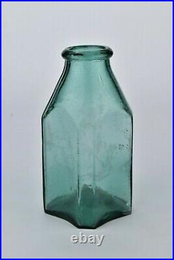 Rare Early Glass Pickle Jar Well's & Miller NY Pontil Base