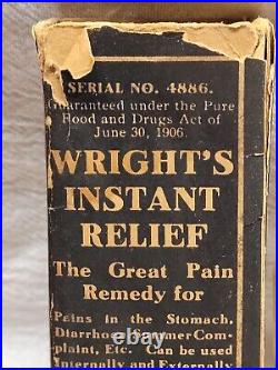 Rare Find Wright's Instant Relief Lakeshore Seed Co. Dunkirk New York Original