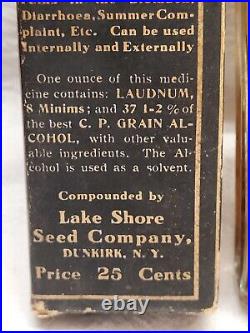 Rare Find Wright's Instant Relief Lakeshore Seed Co. Dunkirk New York Original