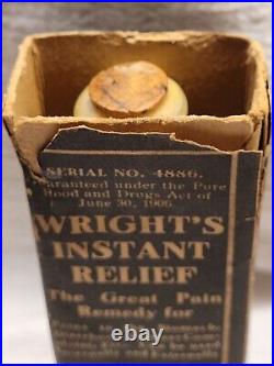 Rare Find Wright's Instant Relief Lakeshore Seed Co. Dunkirk New York Original