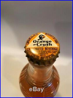 Rare Full 24oz Orange Crush Bottle Museum Quality Pat'd July 20 1920 Hornell NY